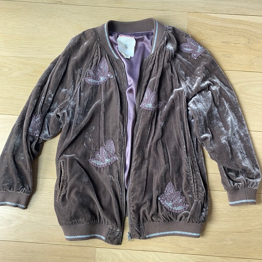 Violet Soft Bomber Jacket - image 1